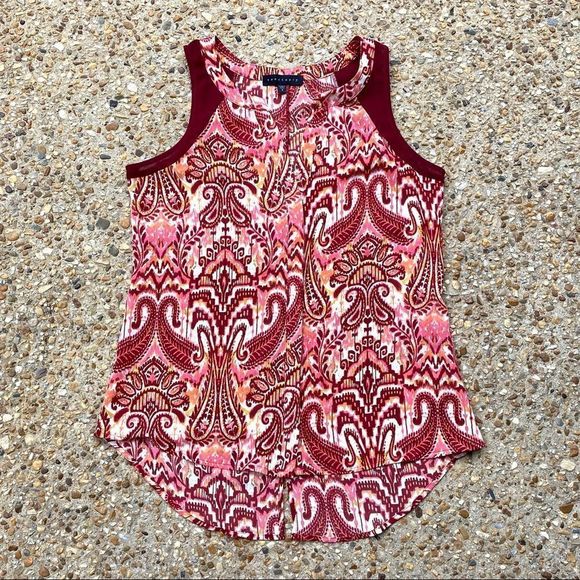 Like New Sanctuary Paisley High Low Boho Tank S - Picture 1 of 8